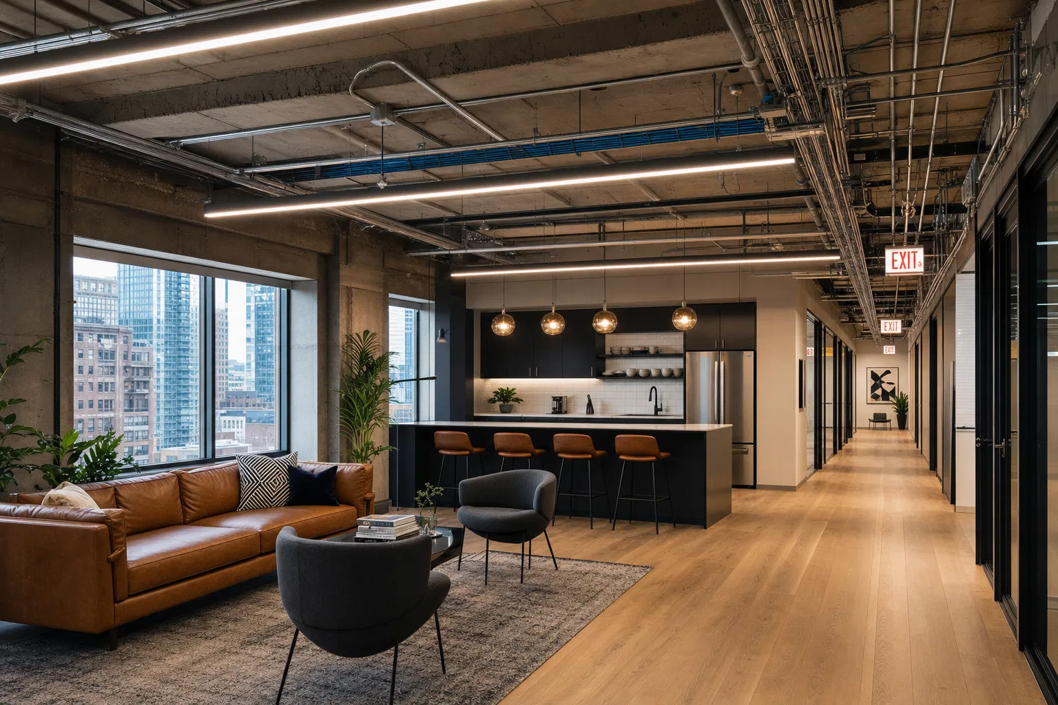 Commercial office electrical service by MCC Electric
