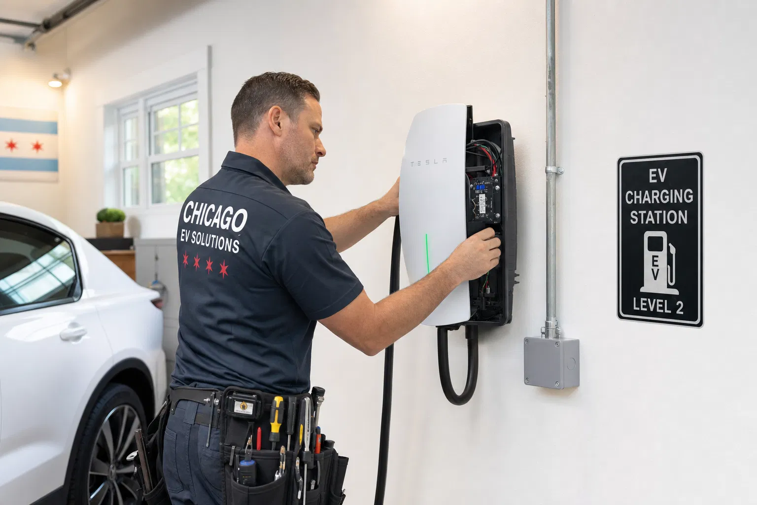EV charger installation by MCC Electric